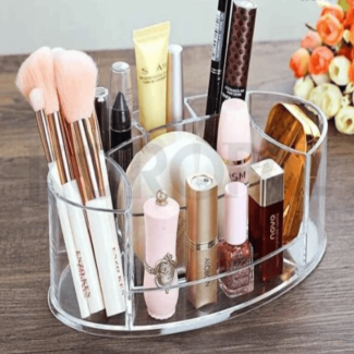 Tabletop Plastic Makeup Organizer Box