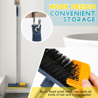 Bathroom Cleaning Brush with Scraper - Long Handle for Easy Reach Price in Pakistan | LAPTAB