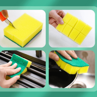 Scrub Sponges 6pc Set - Durable, Non-Scratch Dishwashing Cleaning Sponges Price in Pakistan | LAPTAB