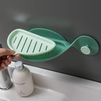 2 pcs Fish Shape Soap Dish with Towel Hanger for Bathroom Organization Price in Pakistan | LAPTAB
