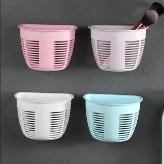 2 pcs Wall-Mounted Storage Basket