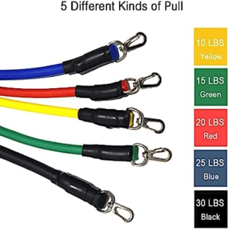 11 Pcs Adjustable Resistance Bands Set for Full Body Workouts Price in Pakistan | LAPTAB