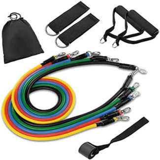 11 Pcs Adjustable Resistance Bands Set for Full Body Workouts Price in Pakistan | LAPTAB