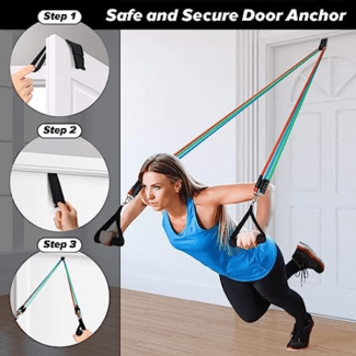 11 Pcs Adjustable Resistance Bands Set for Full Body Workouts Price in Pakistan | LAPTAB