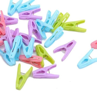 Strong Clothes Clips - Durable and Easy-to-Use Pegs in Blue and Pink Price in Pakistan | LAPTAB