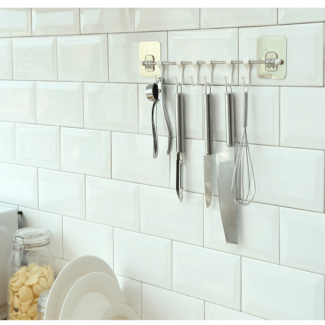 Steel Rod Wall Mounted Kitchen Hanger - Durable, Easy to Install, 5kg Capacity Price in Pakistan | LAPTAB