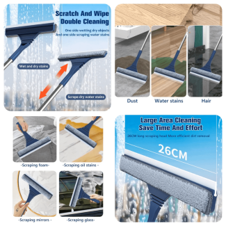Window Cleaning Brush with Flexible Joint and Dual-Sided Cleaning Head Price in Pakistan | LAPTAB