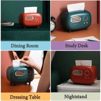 Retro Radio Tissue Box Holder - Stylish and Practical Decorative Dispenser Price in Pakistan | LAPTAB