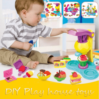 3D Plasticine Ice Cream Mold Devices Set Toy