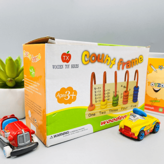 5 Gear Eco-Friendly Learning Abacus for Kids - Safe Wooden Math Tool Price in Pakistan | LAPTAB