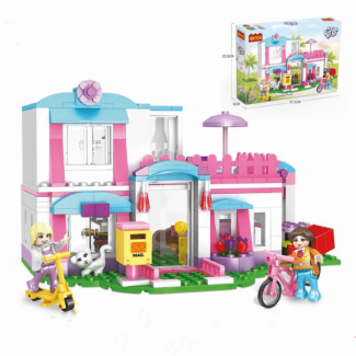 City Architecture Villa Cottage Model - 319 Piece Building Block Set