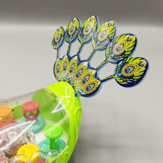 Colorful Universal Transparent Electric Gear Peacock Toy with Music and Lights Price in Pakistan | LAPTAB