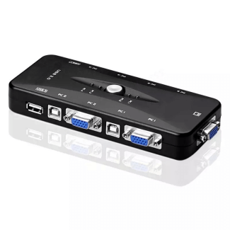 4 Port USB 2.0 KVM Switch Box for Controlling Multiple Computers Price in Pakistan | LAPTAB