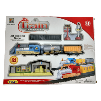 Classical Train Track Play Set with Engine, Cars, Whistle, and Lights Price in Pakistan | LAPTAB