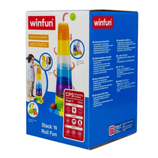 Colorful Win Fun Stacks N Roll Fun Balls and Cups Toy for Child Development Price in Pakistan | LAPTAB