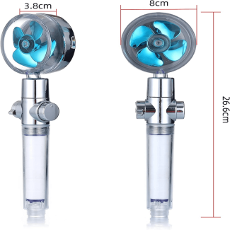 Hydro Jet High Pressure Shower Head with Turbo Fan and Micro-Nozzle Technology Price in Pakistan | LAPTAB