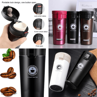 300ML Vacuum Insulated Stainless Steel Tea Coffee Mug with Infuser Price in Pakistan | LAPTAB