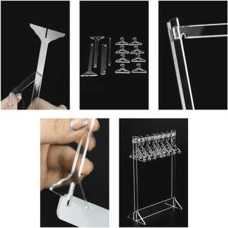 Mini Earring Display Rack - Clear Acrylic Organizer for Home and Shops Price in Pakistan | LAPTAB