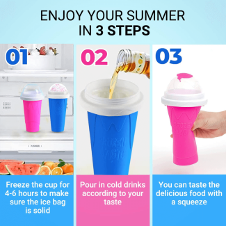 Frozen Magic Slushy Maker Cup - DIY Slush Drinks at Home, BPA-Free Price in Pakistan | LAPTAB