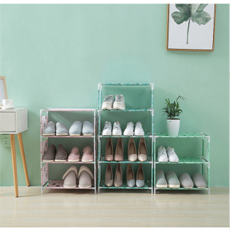 5-Layer Non-Woven Waterproof Shoe Rack - Space-Saving Organizer for 16 Pairs Price in Pakistan | LAPTAB