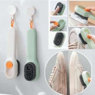 2 pcs Multifunctional Shoe Brush with Liquid Dispensing Box for Cleaning Price in Pakistan | LAPTAB