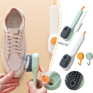 2 pcs Multifunctional Shoe Brush with Liquid Dispensing Box for Cleaning Price in Pakistan | LAPTAB