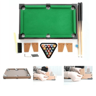 27 Inch Mini Table Top Pool Billiard Game with Cues and Balls Price in Pakistan | LAPTAB