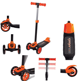 Cool 3 Wheel Height Adjustable Twist Scooter for Kids, Blue Price in Pakistan | LAPTAB