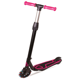 Foldable Kids Scooter with LED Lights, Adjustable Height, and Soft Wheels