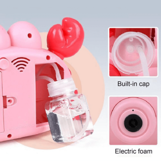 Cute Crab Camera Bubble Blowing Toy with Music and Light for Kids Price in Pakistan | LAPTAB