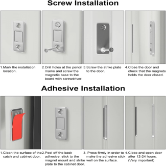 4 pcs Ultra Thin Magnetic Cabinet Door Catch with Strong Adhesive Price in Pakistan | LAPTAB