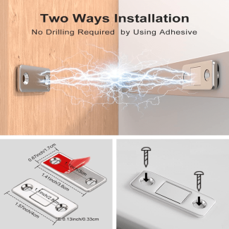 4 pcs Ultra Thin Magnetic Cabinet Door Catch with Strong Adhesive Price in Pakistan | LAPTAB