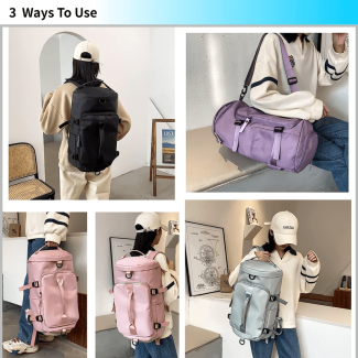 Sports Duffle Backpack with Shoe Compartment - Water-Resistant Gym Bag Price in Pakistan | LAPTAB