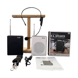 BTS-1383 Rechargeable 3-Inch Subwoofer with Wireless Microphone Price in Pakistan | LAPTAB