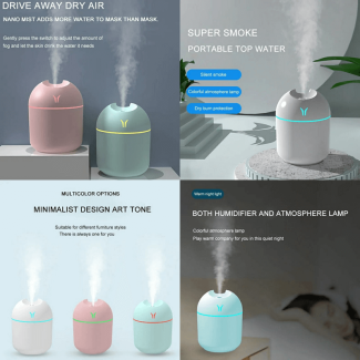 Ultrasonic Mist Maker Humidifier with LED Night Lamp for Home Comfort Price in Pakistan | LAPTAB