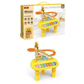 Yellow Duck 2 in 1 Stair Climbing Electronic Piano Toy Set for Kids Price in Pakistan | LAPTAB