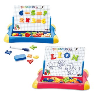 Writing and Drawing Board with Magnetic Letters for Kids, Assorted Colors Price in Pakistan | LAPTAB