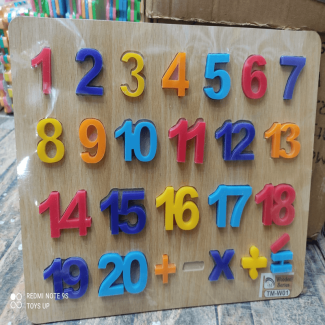 Numbers Puzzle Learning Wooden Board for Kids