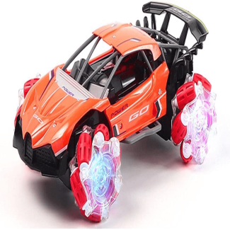 High Speed Stunt RC Drift Car with Double Remote Control for Kids