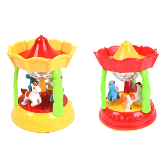 Battery-Operated Carousel Toy with 3D Lights and Music for Kids 2+ Price in Pakistan | LAPTAB