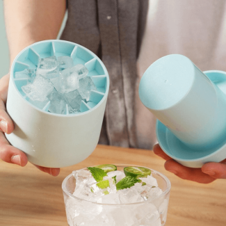 Large Silicone Ice Bucket for 2 Drinks - Space Saving, Easy to Use Price in Pakistan | LAPTAB