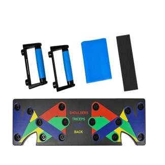 9 in 1 Push Up Board Yoga Bands Fitness Workout
