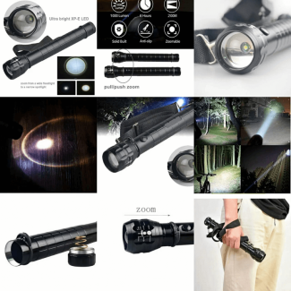 Heavy Duty Flashlight Big Torch Light with 300 Lumen Output and Focus Control Price in Pakistan | LAPTAB