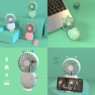 Battery Powered Pocket Electric Desk Fan - Compact, Lightweight, USB Rechargeable Price in Pakistan | LAPTAB