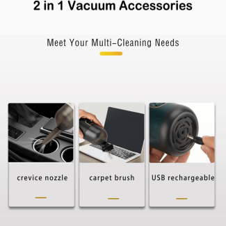 Mini Handheld Vacuum Cleaner with 1200Pa Suction Power and 2-in-1 Nozzles Price in Pakistan | LAPTAB
