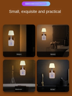 4 In 1 USB Function Bedside Small Night Lamp - Versatile and Durable Design Price in Pakistan | LAPTAB