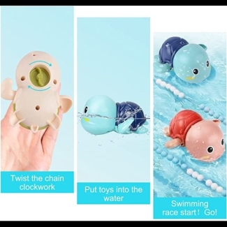 Pack of 3 Wind Up Turtle Bath Toys for Fun Bath Time Play Price in Pakistan | LAPTAB