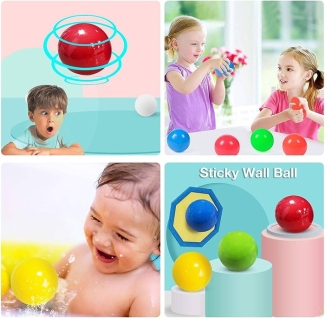 Pack of 3 Soft Wall-Sticking Balls for Stress Relief and Rehabilitation Price in Pakistan | LAPTAB
