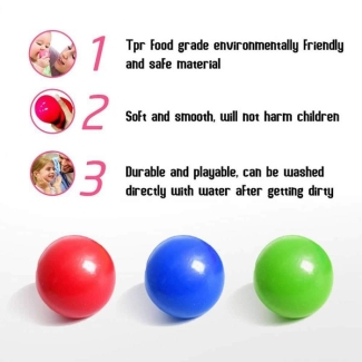 Pack of 3 Soft Wall-Sticking Balls for Stress Relief and Rehabilitation Price in Pakistan | LAPTAB
