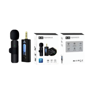 K35 Wireless Dual Microphone for Mobile Phones and Cameras, High Quality Price in Pakistan | LAPTAB